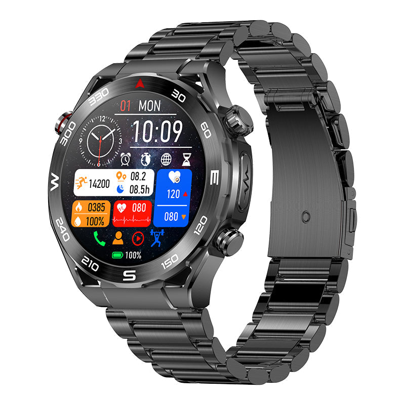 Heart Rate Blood Glucose ECG/EKG Blood Pressure Monitoring Bluetooth Talk Smartwatch