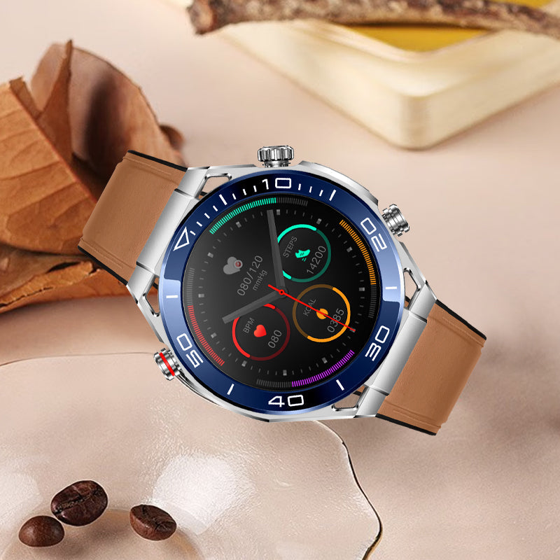 Heart Rate Blood Glucose ECG/EKG Blood Pressure Monitoring Bluetooth Talk Smartwatch