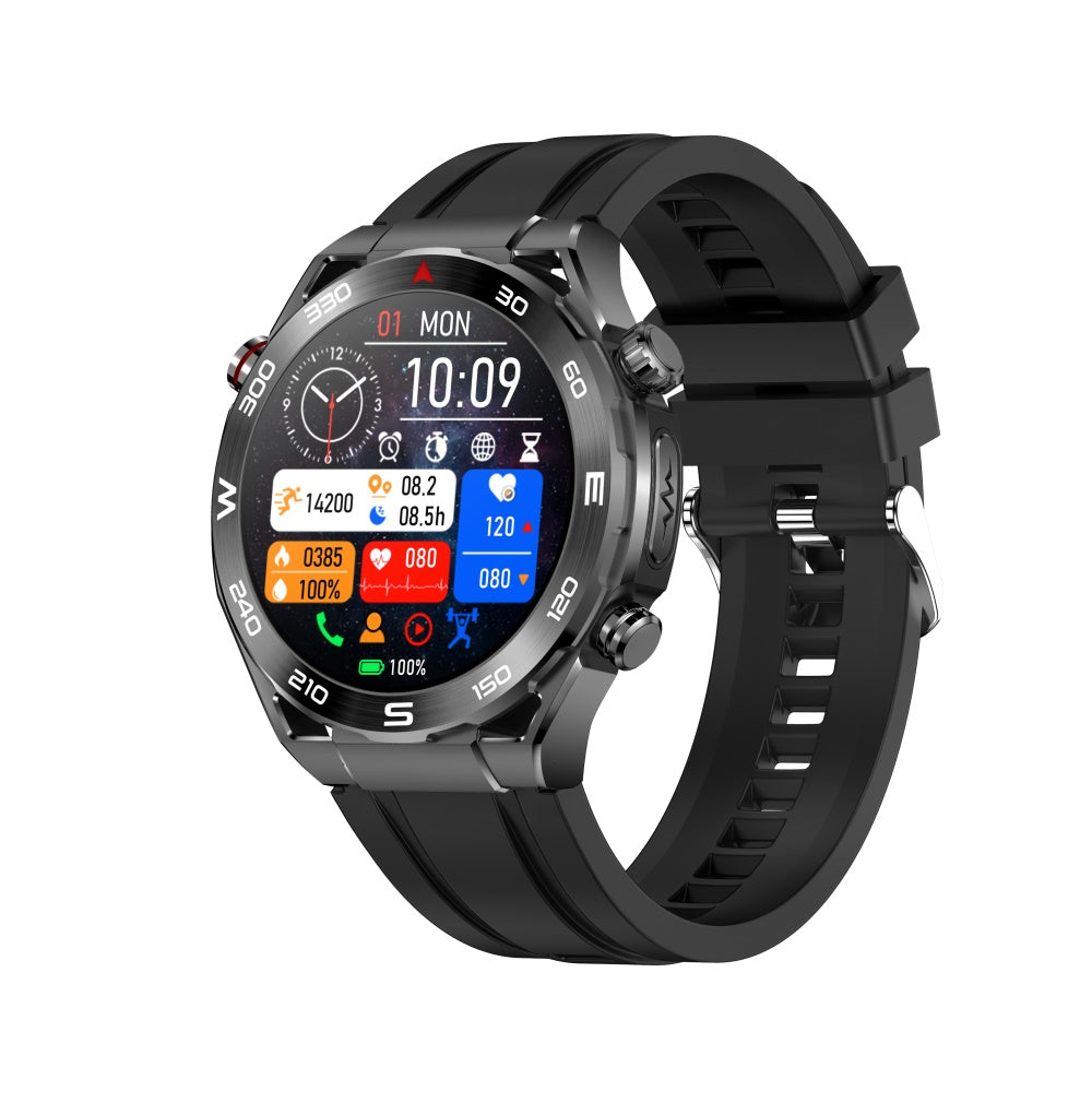 Heart Rate Blood Glucose ECG/EKG Blood Pressure Monitoring Bluetooth Talk Smartwatch