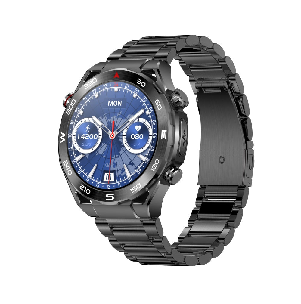 Heart Rate Blood Glucose ECG/EKG Blood Pressure Monitoring Bluetooth Talk Smartwatch