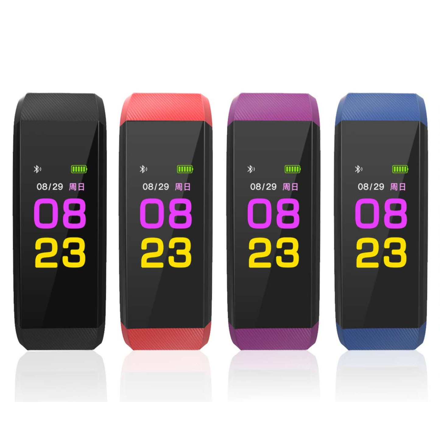 Smart Activity Step Count Blood Pressure Fitness Tracker Wristband Watch