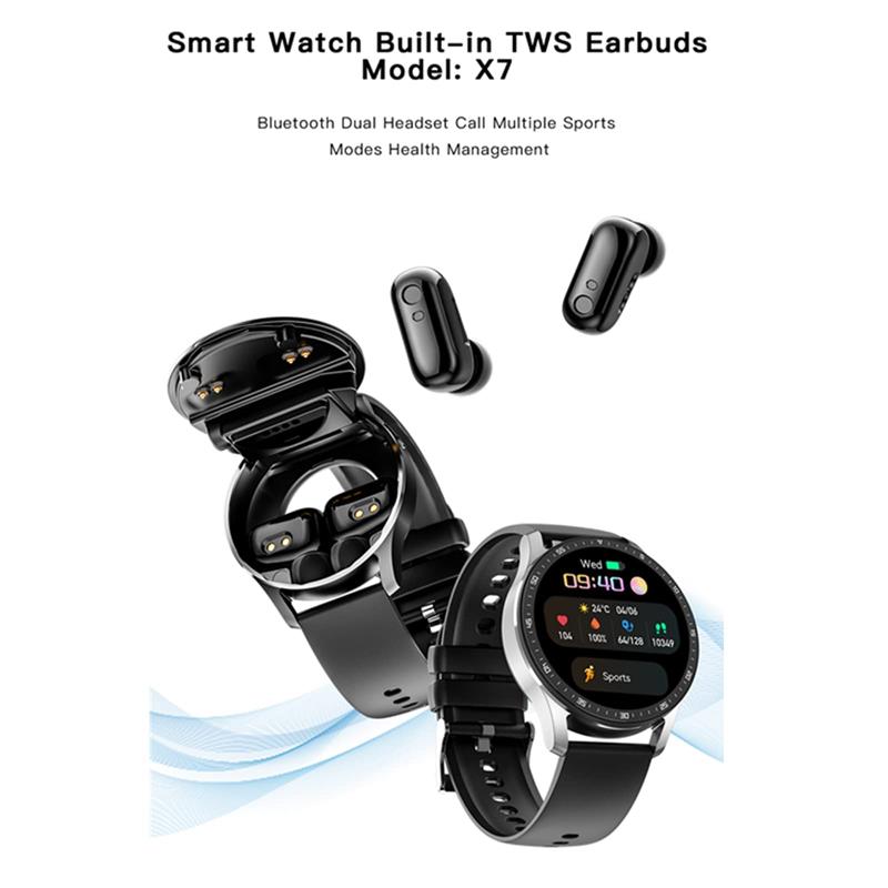🔥2025 Hot Sale⌚ " 2-in-1 Watch & Headphones" 🎧️