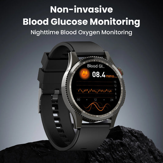 H9 ECG Blood Glucose Uric Acid Cholesterol Stress Monitoring Smartwatch
