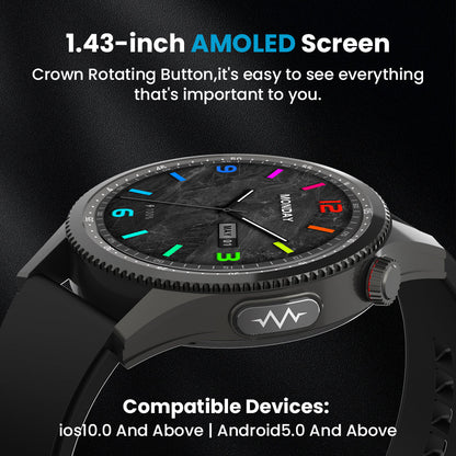 H9 ECG Blood Glucose Uric Acid Cholesterol Stress Monitoring Smartwatch