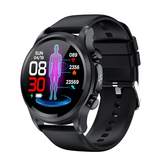 Blood Glucose Monitor HD Touch Chest Patch Instant ECG Analysis Sports Smart Watch