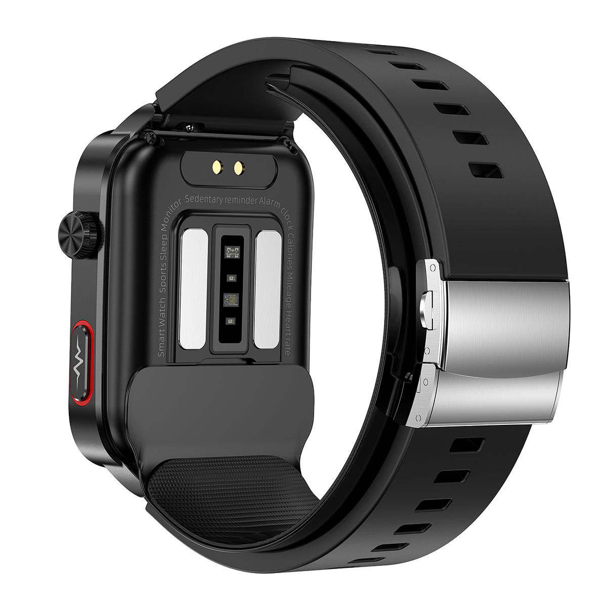 Health Watch With Air Pump Blood Pressure+BG+EKG+HRV+SPO2+RR+Uric Acid+Sleep+Voice Reminder Fitness Tracker
