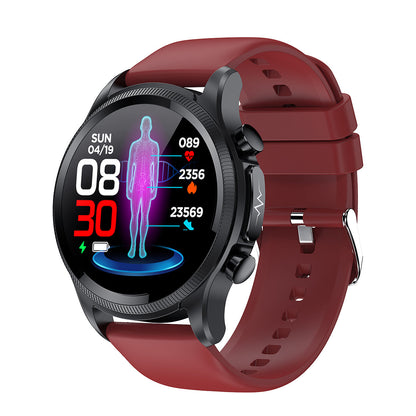 Blood Glucose Monitor HD Touch Chest Patch Instant ECG Analysis Sports Smart Watch