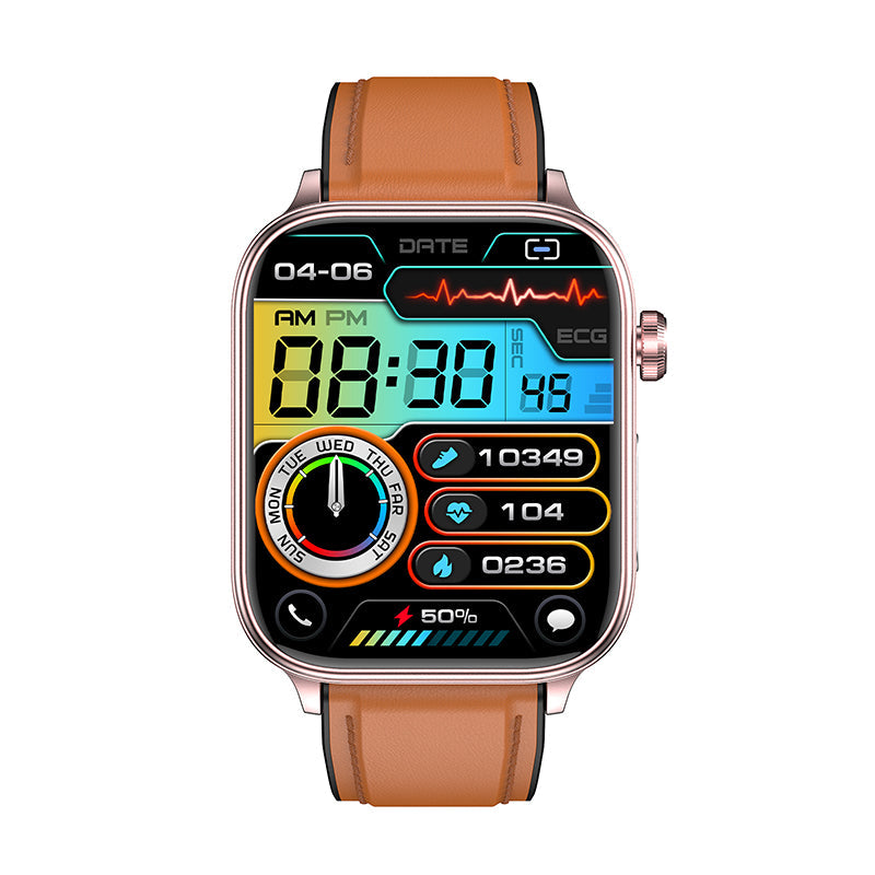 ECG Blood Glucose Intelligent Micro-Physical Examination Stress Monitoring Smartwatch