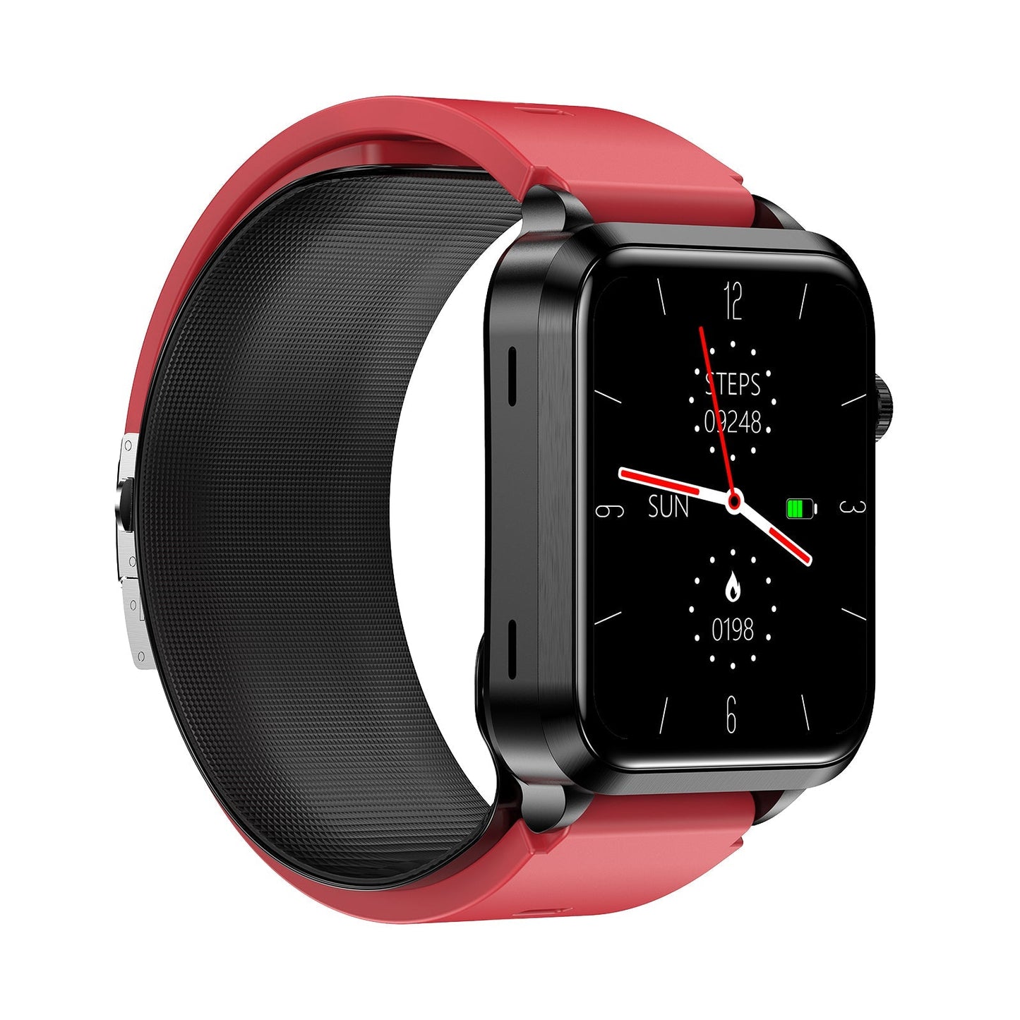 Health Watch With Air Pump Blood Pressure+BG+EKG+HRV+SPO2+RR+Uric Acid+Sleep+Voice Reminder Fitness Tracker