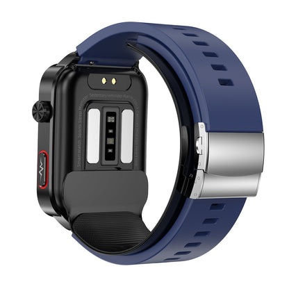 Health Watch With Air Pump Blood Pressure+BG+EKG+HRV+SPO2+RR+Uric Acid+Sleep+Voice Reminder Fitness Tracker