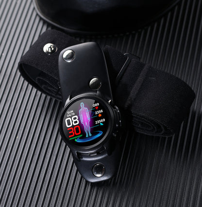 Blood Glucose Monitor HD Touch Chest Patch Instant ECG Analysis Sports Smart Watch