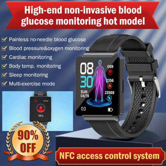 Non-Invasive Blood Glucose Smart Watch – No Finger Pricks!